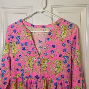 Lilly Pulitzer Pink and Blue Floral Dress
